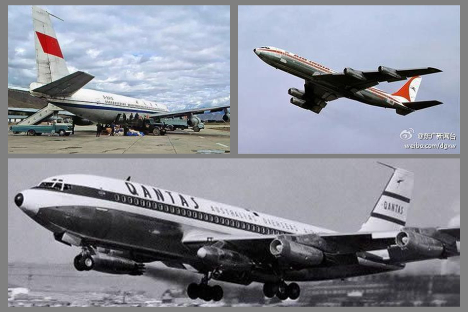 1954年7月19日，72岁的工程师威廉·E·波音在西雅图目睹了“80冲刺”号的首航。这架飞机的型号定为707。在波音的妻子伯莎为该飞机起名“冲刺”后，飞机开始升空并且达到每小时60英里的巡航速度。波音707飞机是为了洲际间的旅行而制造的，可载219名乘客。
