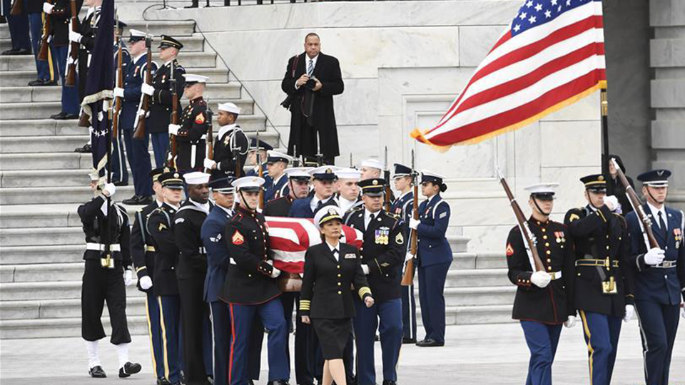 美国为前总统老布什举行国葬