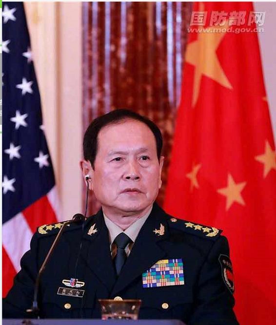 国防部长魏风和香会发言坚决捍卫中国正当权益