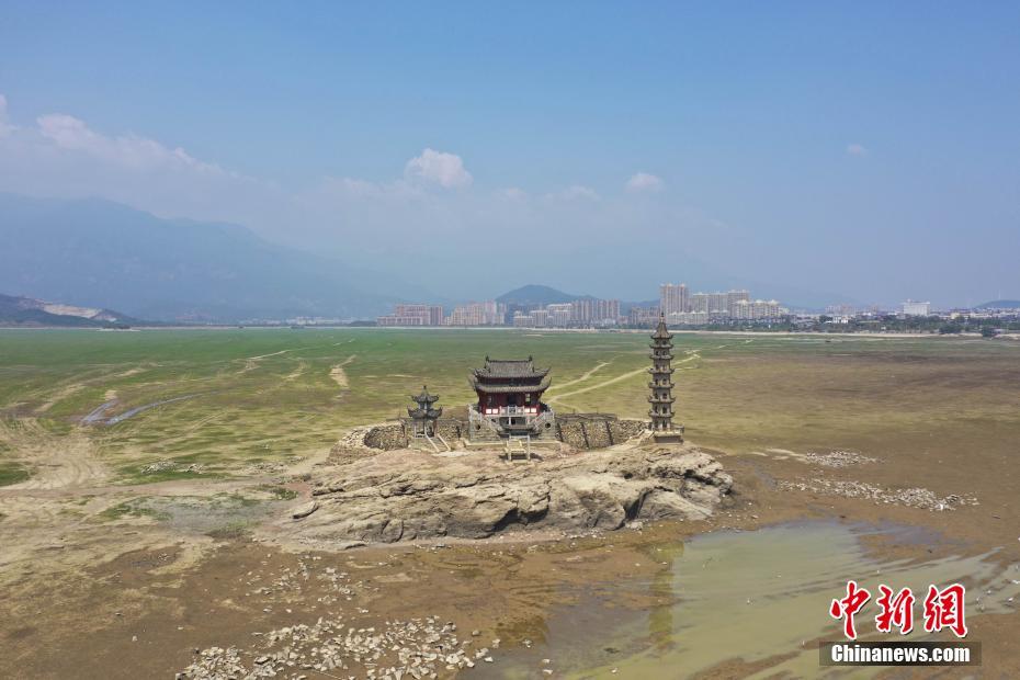 9月13日，江西九江，中国最大的淡水湖鄱阳湖的水位迅速下降，提前进入枯水期，丰水期烟波浩渺的湖面，已经变成一片草原。随着水位不断下降，湖底不少草洲纷纷露出水面。魏东升 摄