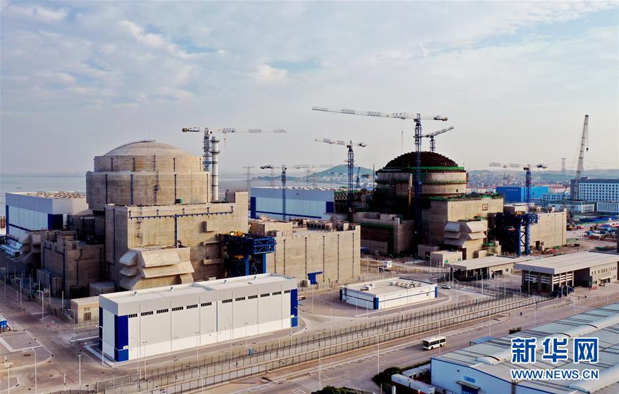 9月1日，“华龙一号”全球首堆所在地福清核电一景（无人机照片）。新华社发 中核集团福建福清核电有限公司 供图