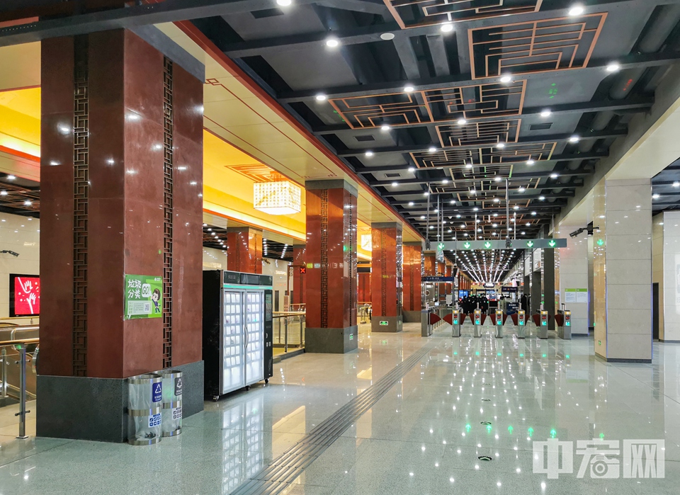 地铁16号线国家图书馆站。 中宏网记者 富宇 摄