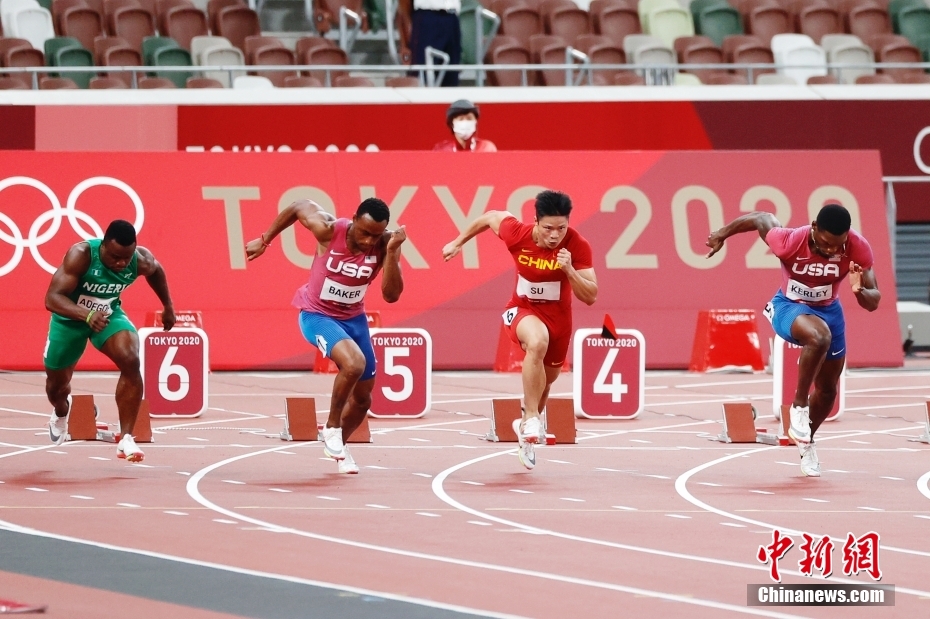 北京时间8月1日晚,在东京奥运会男子百米决赛中,中国选手苏炳添以9.