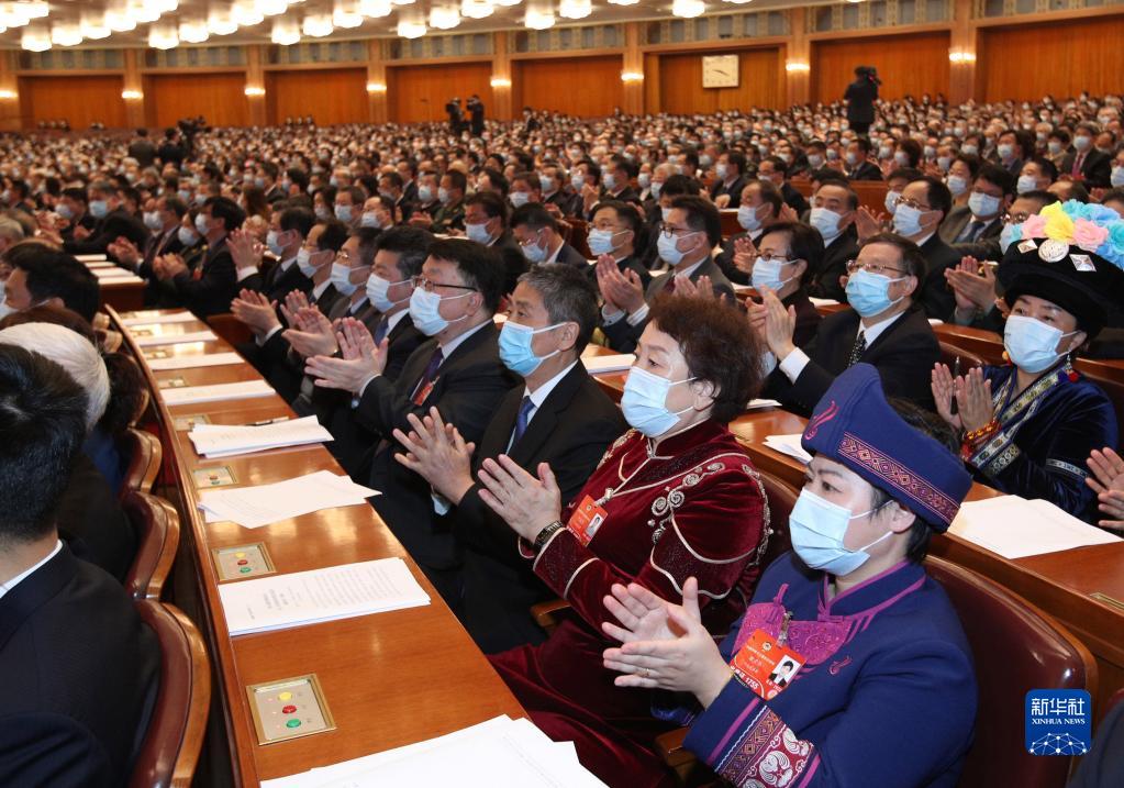 3月10日，中国人民政治协商会议第十三届全国委员会第五次会议在北京人民大会堂举行闭幕会。 新华社记者 殷刚 摄
