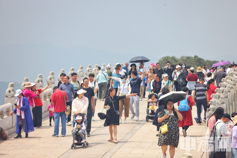 5月12日，北京颐和园花红柳绿令人心旷神怡，吸引众多游客前来观光游览。 陈硕 摄