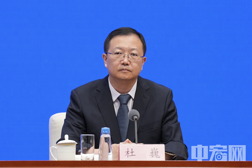 国家数据局数字科技和基础设施建设司司长杜巍。 中宏网记者 富宇 摄