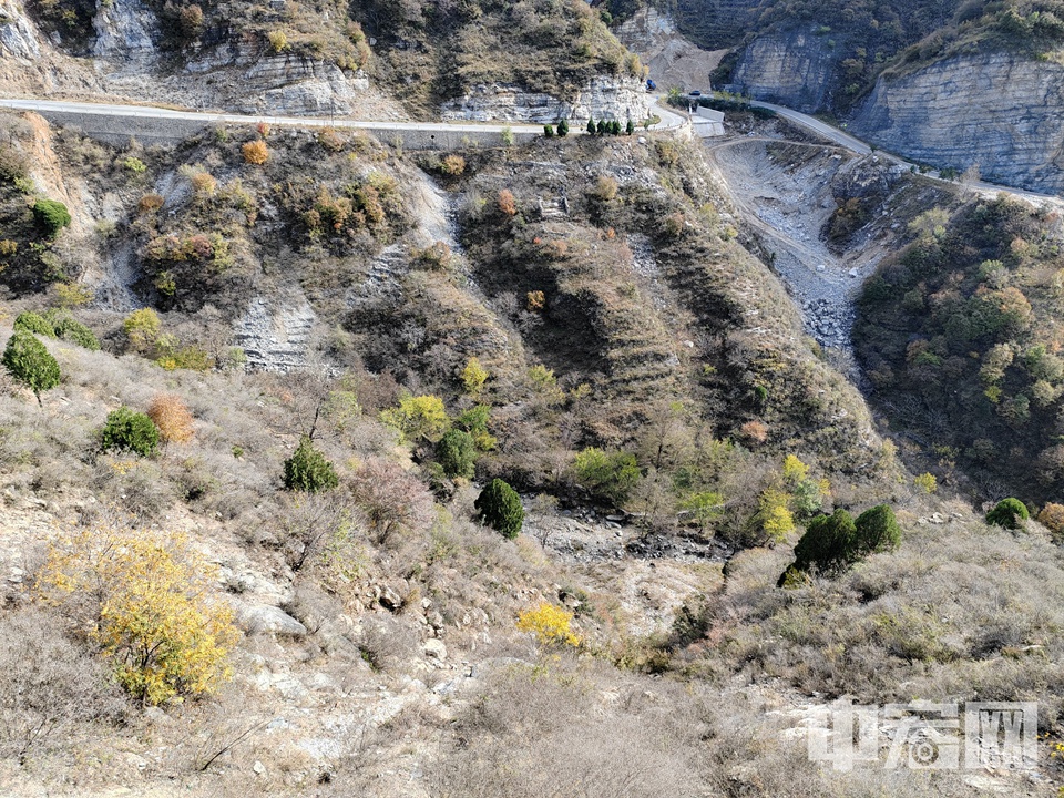 霞云岭盘山公路以其险峻和美丽著称，秋天的到来更是赋予了它别样的风情。沿途的树木换上了五彩斑斓的秋装，金黄、橙红、深绿交织，仿佛大自然的调色盘在这里尽情挥洒。山间清新的空气和温暖的阳光，让人心旷神怡，流连忘返。 中宏网记者 韩鹏飞 摄