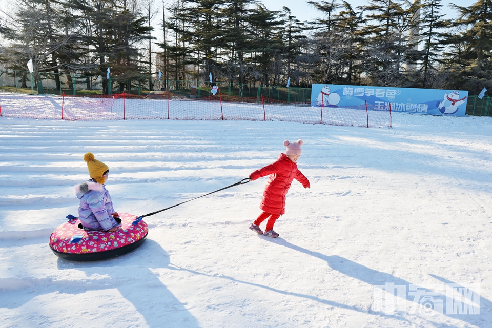 玉渊潭公园第十六届冰雪嘉年华现场。 陈硕 摄