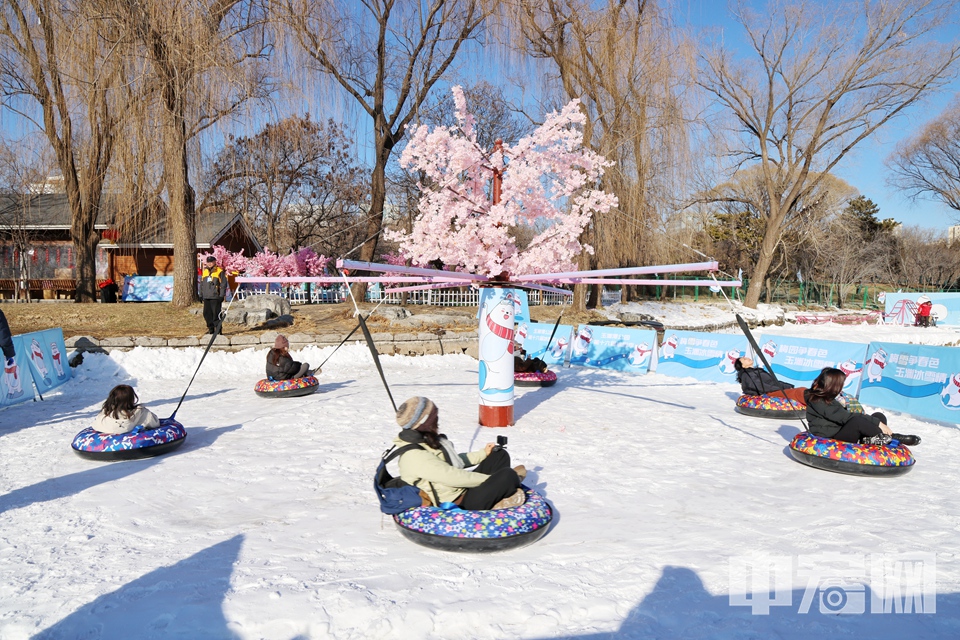 玉渊潭公园第十六届冰雪嘉年华现场。 陈硕 摄