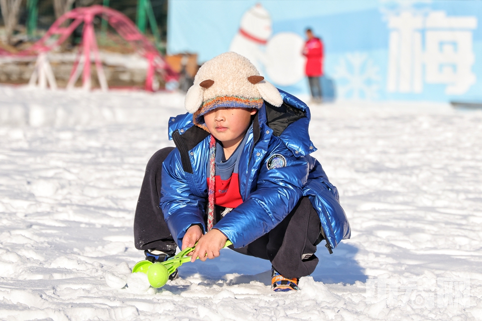 玉渊潭公园第十六届冰雪嘉年华现场。 陈硕 摄