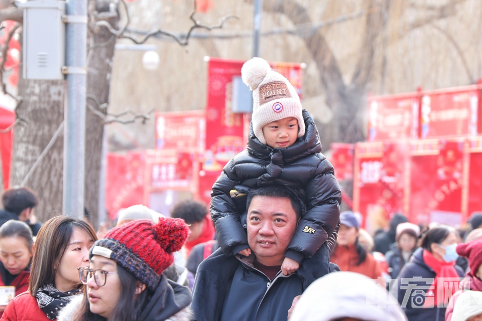 熱鬧的北京龍潭廟會。 陳碩 攝