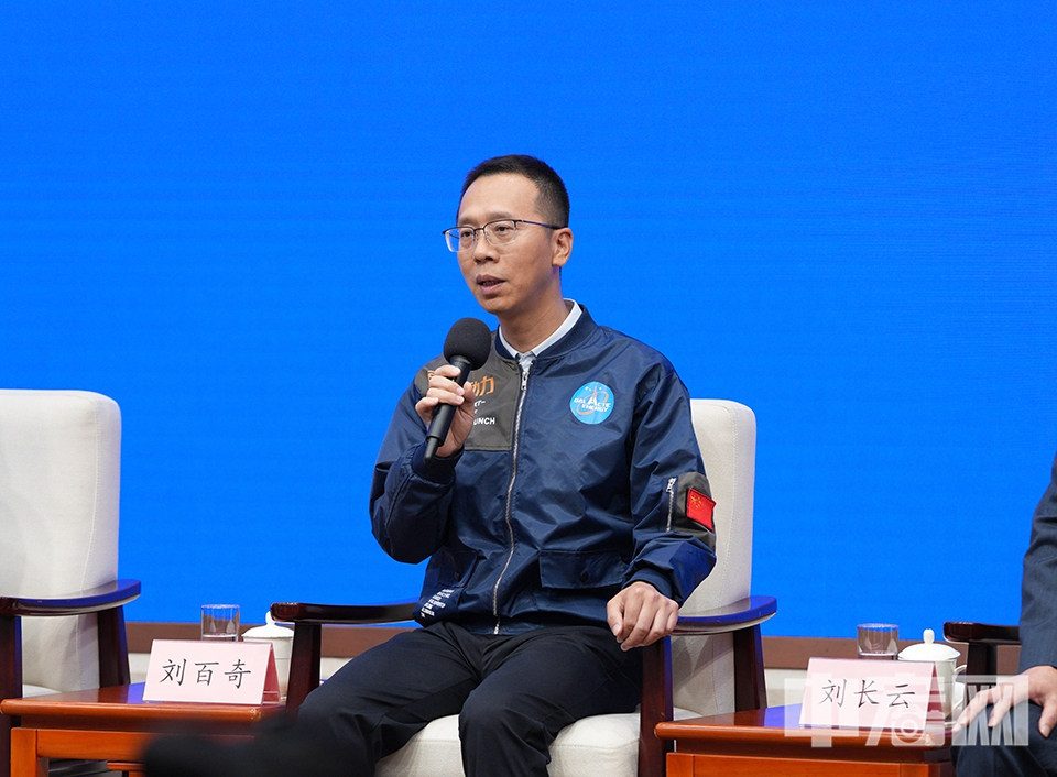 北京星河動力航天科技股份有限公司創始人、董事長劉百奇。 中宏網記者 富宇 攝